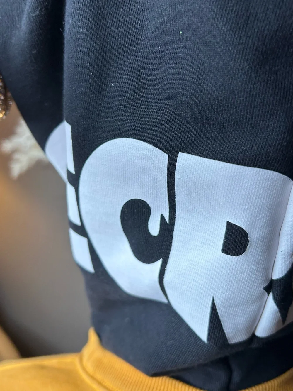BBC ICE CREAM KOSTON Running Dog Hoodie in Yellow w Black Hood
